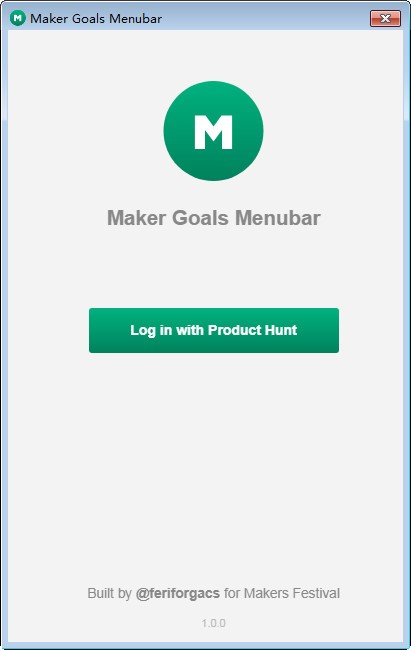 Maker  Goals  Menubar