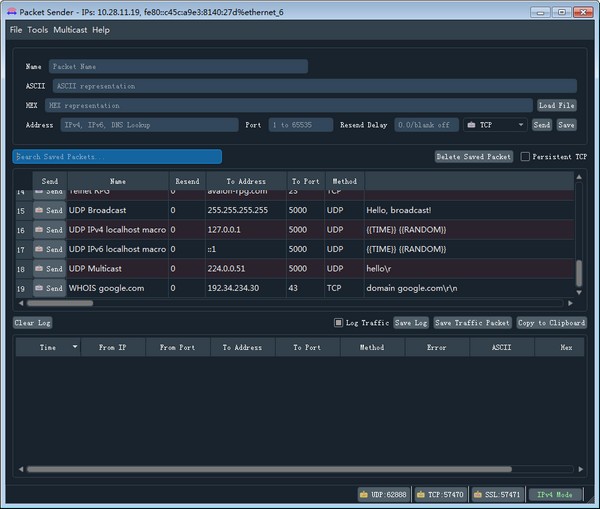 Packet  Sender(UDP/TCP网络测试工具)