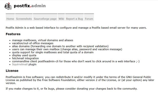 Postfix  Admin(Web管理工具)