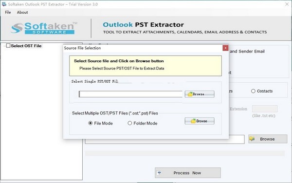 Softaken  Outlook  PST  Extractor(PST提取工具)