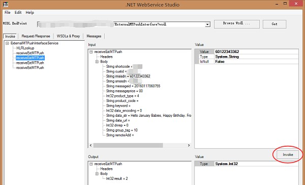 .net  webservice  studio