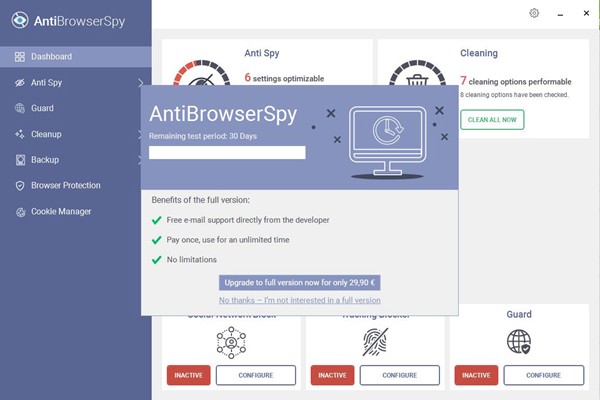 Abelssoft  AntiBrowserSpy(浏览器隐私保护工具)