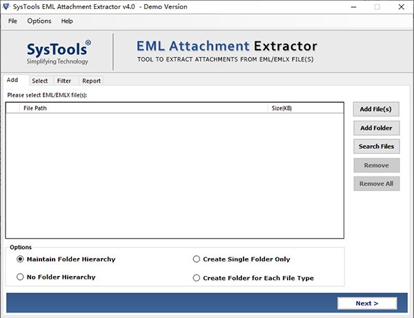 SysTools  EML  Attachment  Extractor(邮件处理工具)