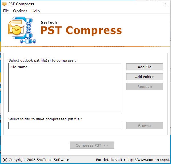 SysTools  PST  Compress(邮件压缩工具)