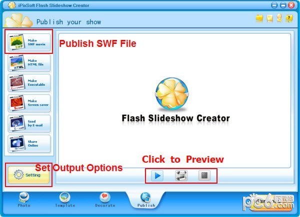 iPixSoft  Flash  Slideshow  Creator(flash相册制作软件)