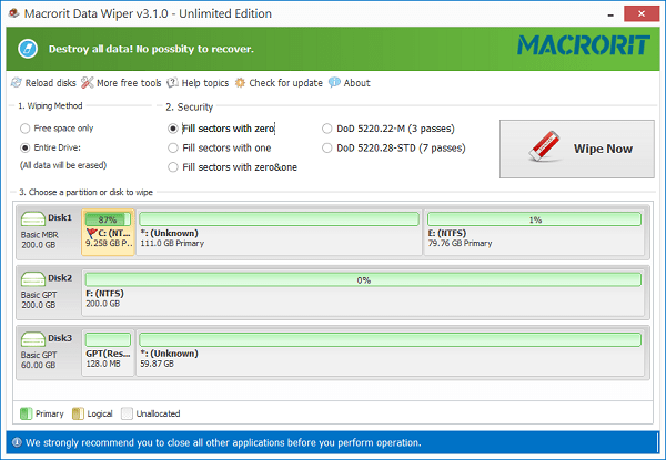 Macrorit  Data  Wiper(数据清除工具)