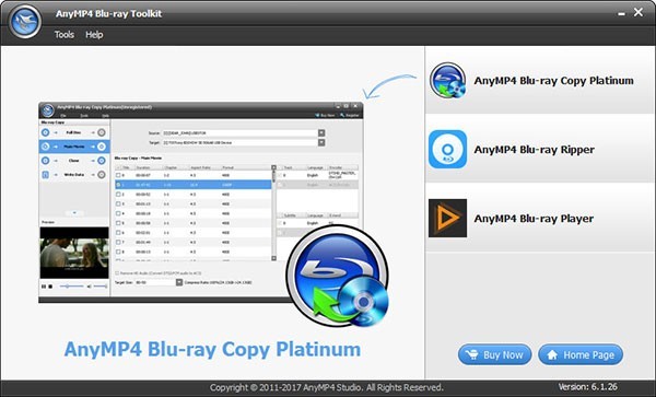 AnyMP4 Blu-ray  Toolkit(蓝光工具箱)