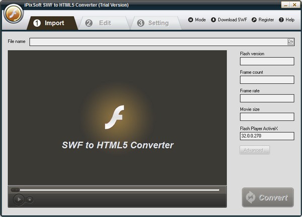 iPixSoft  SWF  to  HTML5 Converter