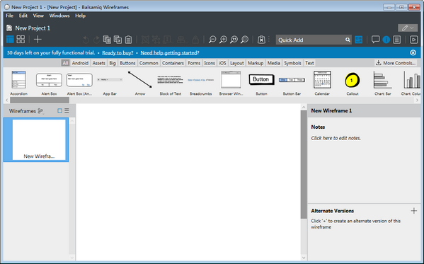 线框图软件(Balsamiq  Wireframes)