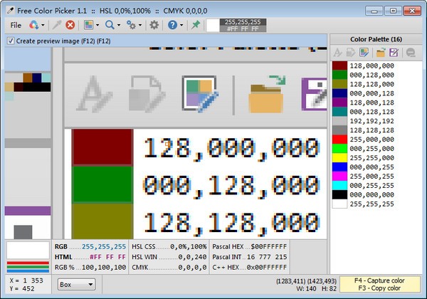 Free  Color  Picker(屏幕取色软件)