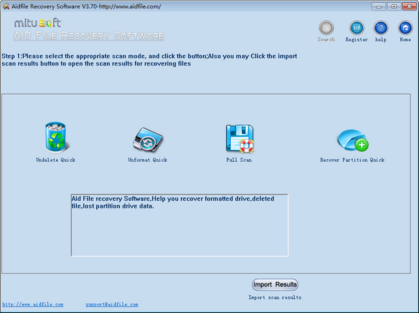 Aidfile  Recovery  Software(数据恢复软件)