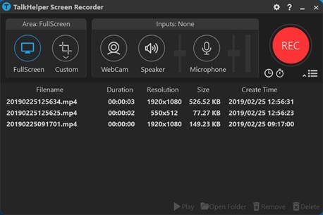 TalkHelper  Screen  Recorderz(屏幕录像工具)