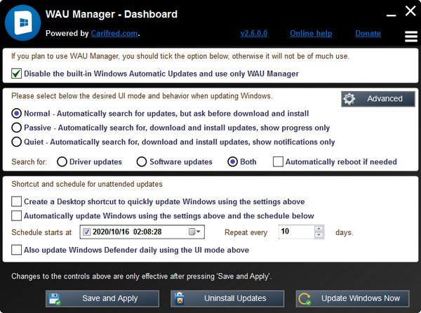 WAU  Manager(更新管理工具)