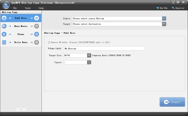 AnyMP4 Blu-ray  Copy  Platinum(视频刻录软件)
