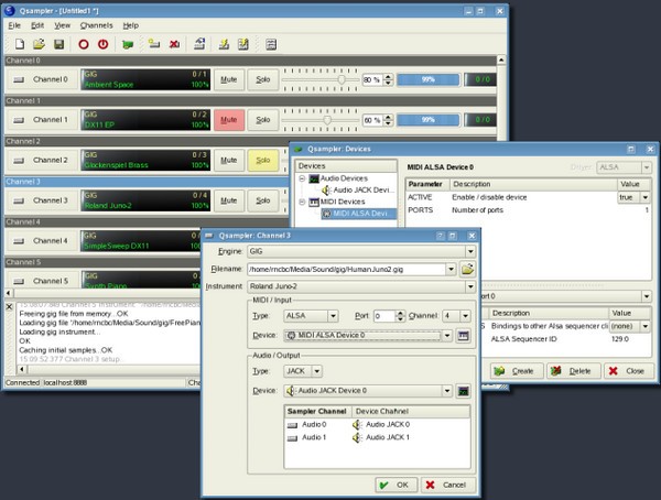 Qsampler(GUI前端应用程序)