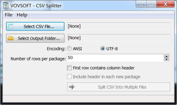 Vovsoft  CSV  Splitter(CSV文件分割工具)