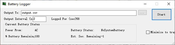 Battery  Logger(电池监控软件)