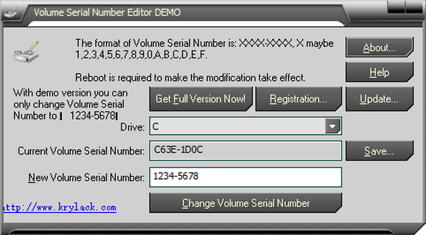 Volume  Serial  Number  Editor(卷序列号编辑器)