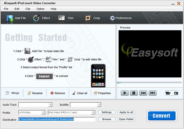 4Easysoft  iPod  touch  Video  Converter(视频转换工具)