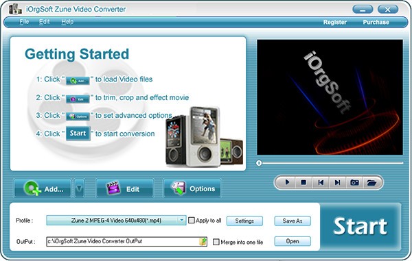 iOrgSoft  Zune  Video  Converter(视频转换工具)