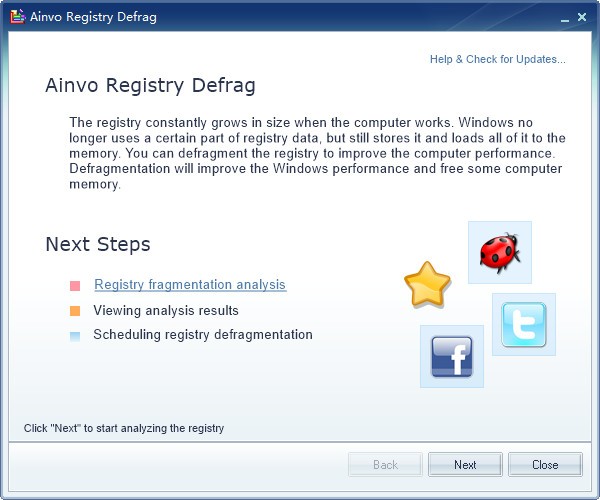 Ainvo  Registry  Defrag(注册表碎片整理软件)