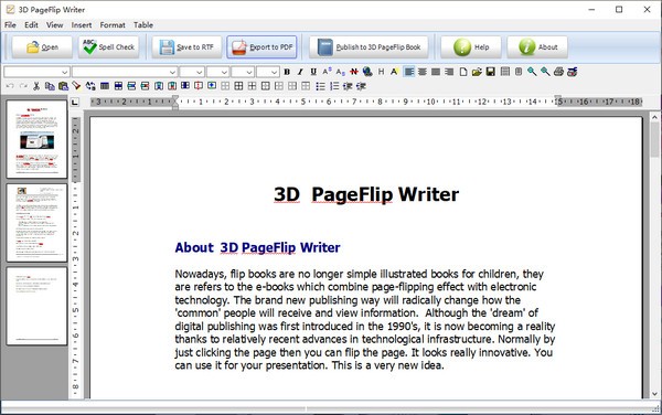 3DPageFlip  Writer(文字处理工具)