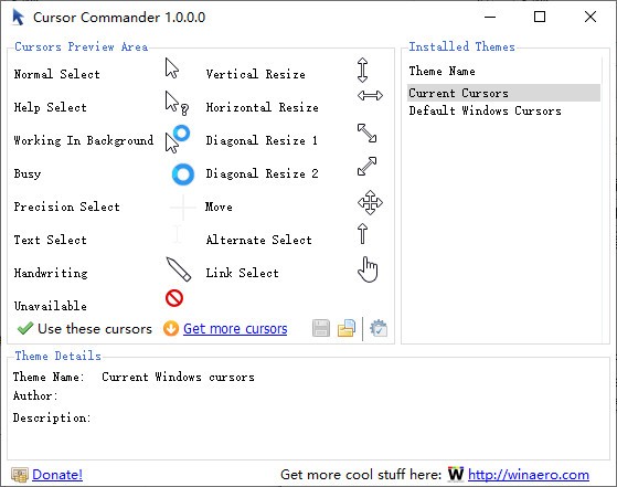 Cursor  Commander(鼠标指针修改器)