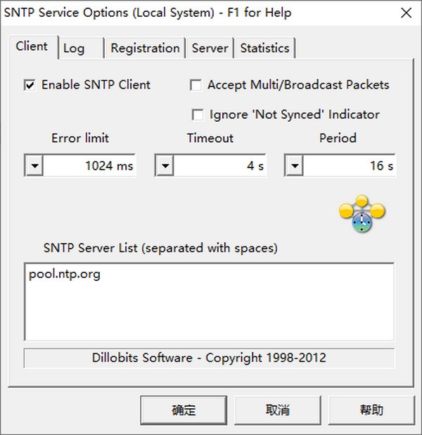 SNTP  Service(时间校准工具)