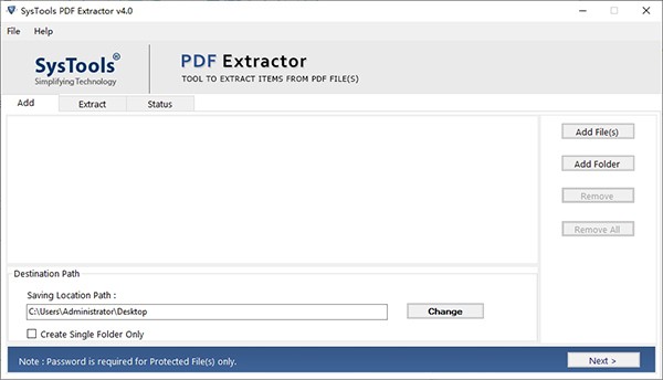 SysTools  PDF  Extractor(PDF文件提取软件)