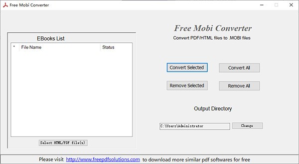 Free  Mobi  Converter(电子书格式转换工具)