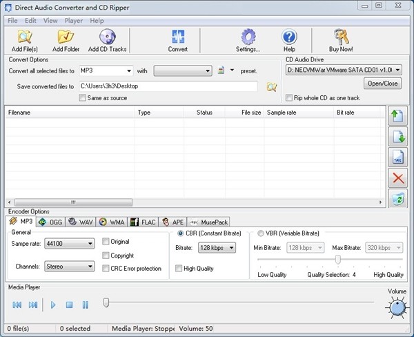 Direct  Audio  Converter  and  CD  Ripper(音频转换工具)