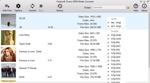 Ondesoft  iTunes  DRM  Media  Converter(音频转换工具)