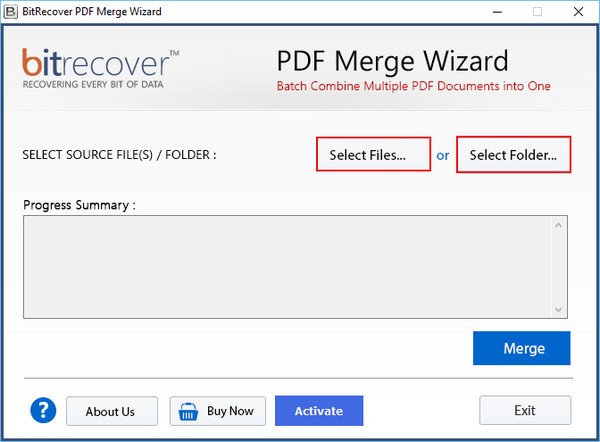 BitRecover  PDF  Merge  Wizard(PDF合并工具)