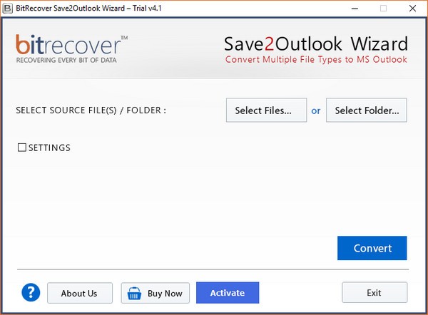 BitRecover  Save2Outlook  Wizard(Outlook文件转换工具)