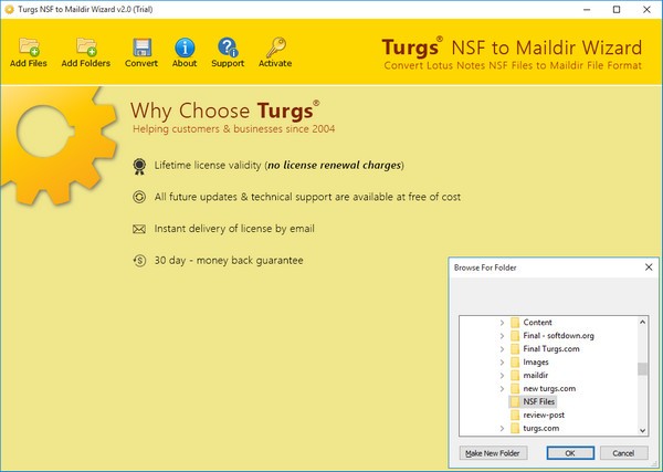 Turgs  NSF  to  Maildir  Wizard(NSF转Maildir转换工具)