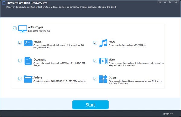 Rcysoft  Card  Data  Recovery  Pro(SD卡数据恢复工具)