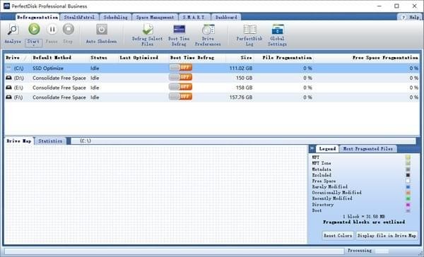 Raxco  PerfectDisk  Pro(磁盘空间管理软件)