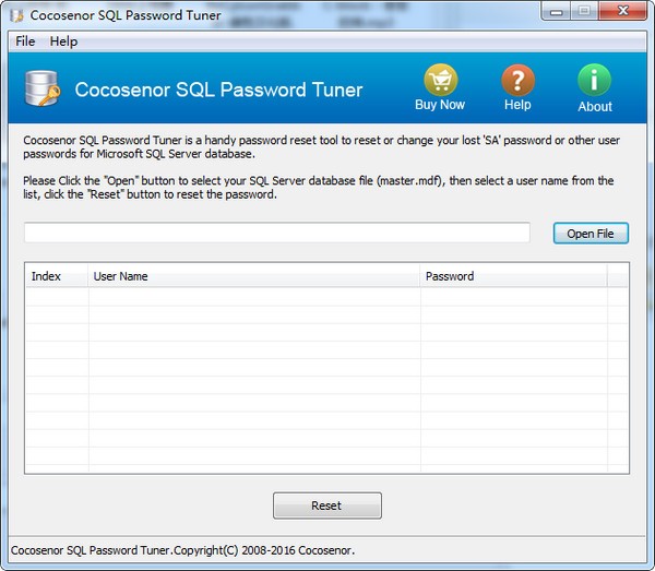 Cocosenor  SQL  Password  Tuner(SQL密码恢复工具)