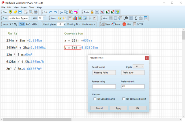 RedCrab  Calculator  PLUS(几何公式编辑器)