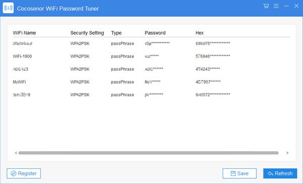 Cocosenor  WiFi  Password  Tuner(WiFi密码恢复软件)