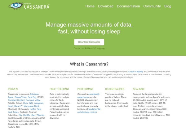 Apache  Cassandra(分布式数据库)