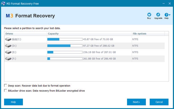 M3 Format  Recovery(格式化恢复软件)