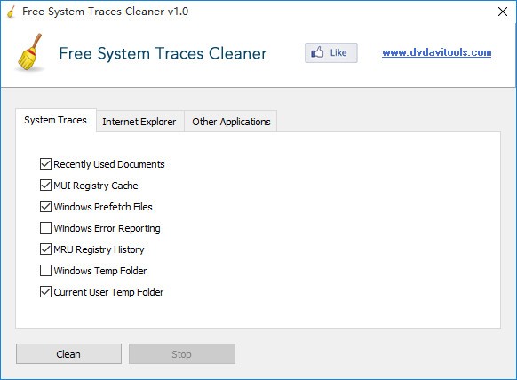 Free  System  Traces  Cleaner(系统隐私清理工具)