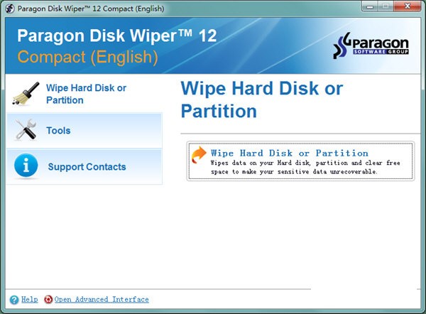 Paragon  Disk  Wiper(磁盘彻底擦除软件)