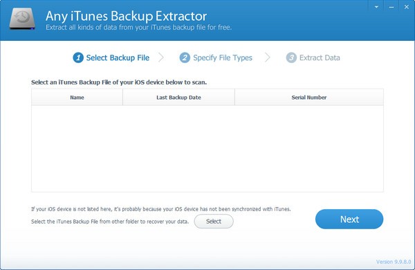 Any  iTunes  Backup  Extractor(iTunes备份提取器)