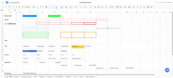 Luckysheet(在线表格)