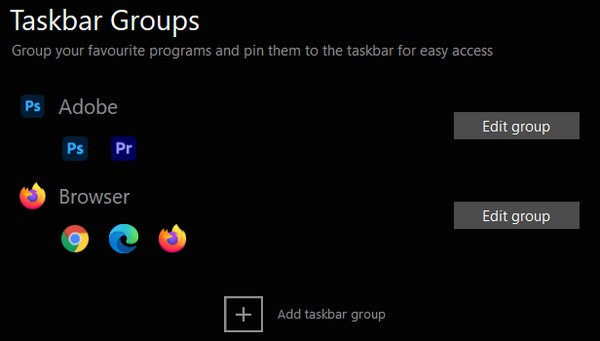 Taskbar  Groups(任务栏整理工具)