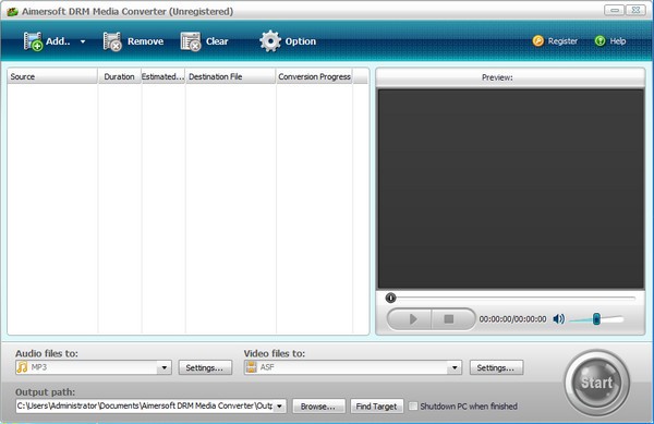 Aimersoft  DRM  Media  Converter(媒体转换软件)