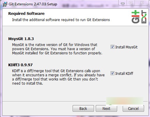 git  extensions下载