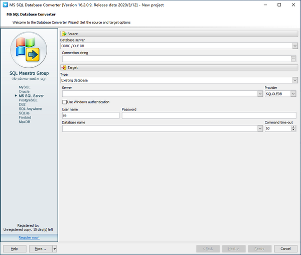 MS  SQL  Database  Converter(数据库转换工具)